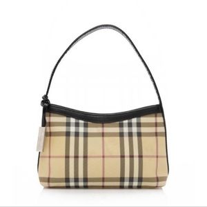 💯 Authentic Burberry House Check Pochette Handbag Purse Y2K Shoulder Bag